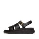 сандали,fitflop,women's,fisherman,flat,sandals,leather,black