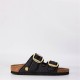 сандали,birkenstock,women's,arizona,big,buckle,textile,flat,sandals,black
