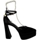 дамски,сандали,chic,strp,pltfm,sndl,ld99,black,satin