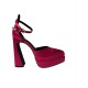 сандали,дамски,сандали,chic,women's,pointed,toe,block,heel,platform,heeled,sandal,fuchsia