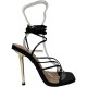 сандали,дамски,сандали,chic,women's,strappy,flat,sandal,black