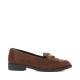 dune,london,women's,globetrot,loafers,brown,suede