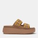 сандали,fitflop,women's,flatform,sandals,turmeric,tan