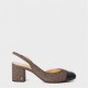 michael,michael,kors,women's,adjustable,slingbacks,blk,brown