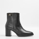 обувки,дамски,боти,tommy,hilfiger,women's,stacked,heel,ankle,boots,black