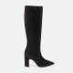 обувки,дамски,боти,i,saw,it,first,knee,high,suede,boots,woman,black