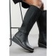 обувки,на,платформа,дамски,боти,wheres,that,from,where,s,knee,high,wedge,boots,with,strap,and,buckle,black,pu