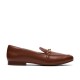 clarks,women,s,loafers,tan,leathrer