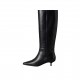 дамски,обувки,дамски,боти,calvin,klein,women,s,kitten,heel,leather,knee,high,boots,triple,black
