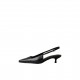 calvin,klein,women,s,leather,kitten,heel,square,toe,mules,triple,black