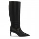 дамски,обувки,дамски,боти,hugo,womens,hugo,knee,high,stiletto,boots,with,metal,logo,details,devany,black,001
