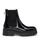 обувки,дамски,боти,hugo,block,heel,chelsea,boots,black