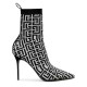 дамски,боти,balmain,monogram,knit,hh,ankle,boot,95,black