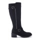 обувки,дамски,боти,moda,in,pelle,senlis,black,suede,boots,black
