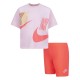 тениска,разпродажба,nike,детски,3/4,панталони,детски,тениски,nike,lets,roll,boxy,t,shirt,&,shorts,set,pink