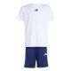 юношеска,тениска,разпродажба,adidas,детски,облекла,adidas,train,essentials,3,stripes,t,shirt,set,juniors,white,dk,blue
