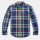 детски,3/4,панталони,polo,ralph,lauren,checked,shirt,juniors,royal,white