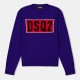 плетена,блуза,детски,3/4,панталони,dsquared2,kids',dsq,logo,knitted,top,blue,dq861