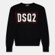 плетена,блуза,dsquared2,kids,dsq,logo,knitted,top,black,dq900