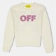 плетена,блуза,детски,3/4,панталони,off,white,kids',logo,knitted,top,cream,pnk,033c