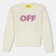 плетена,блуза,детски,3/4,панталони,off,white,kids',logo,soft,knitted,top,cream,pnk,033c