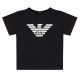 тениска,детски,3/4,панталони,emporio,armani,boys,eagle,logo,t,shirt,black,0975