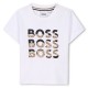 тениска,детски,3/4,панталони,boss,kids',multi,logo,soft,fabric,t,shirt,white,10p