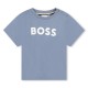 тениска,детски,3/4,панталони,boss,kids,large,logo,t,shirt,logo,design,med,grey,049