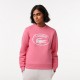 поларена,блуза,lacoste,loose,fit,organic,cotton,fleece,sweatshirt,pink