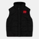 елек,детски,3/4,панталони,hugo,kids',padded,sleeveless,gilet,black,09b