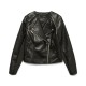 яке,дамски,жилетки,vero,moda,riley,faux,leather,jacket,black