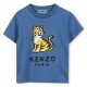 тениска,детски,3/4,панталони,kenzo,kids',tiger,regular,fit,t,shirt,blue,780
