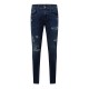 дънки,мъжки,дънки,replay,bronny,ripped,slim,fit,jeans,blue