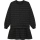 юношеска,рокля,детски,облекла,calvin,klein,jeans,all,over,print,logo,dress,junior,black,0gj