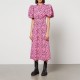 рокля,дамски,поли,и,рокли,rotate,birger,christensen,fine,jacquard,puffy,dress,pink