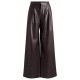 панталони,дамски,чорапогащи,и,клинове,boss,women's,tadesa,faux,leather,soft,finish,trousers,open,red