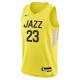 фланелка,детски,3/4,панталони,детски,тениски,nike,utah,jazz,lauri,markkanen,#23,jersey,yellow