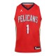 фланелка,детски,3/4,панталони,детски,тениски,nike,new,orleans,pelicans,williamson,#1,jersey,red