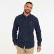 риза,с,дълъг,ръкав,threadbare,slim,fit,linen,blend,long,sleeve,shirt,navy