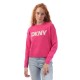 блуза,dkny,tinsle,logo,boucle,crew,knit,sweater,pink