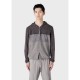 яке,emporio,armani,suede,colourblock,hooded,jacket,multi,colour