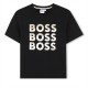 детска,тениска,детски,облекла,boss,multi,logo,t,shirt,infants,black