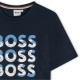 детска,тениска,детски,облекла,boss,multi,logo,t,shirt,infants,navy,blue