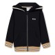 детски,суичър,детски,облекла,boss,boss,logo,zipped,hoodie,infants,black,09b