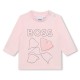 бебешка,тениска,детски,облекла,boss,long,sleeve,t,shirt,babies,pale,pink,44l