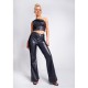 missy,empire,over,faux,leather,flare,trouser,black