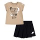 спортна,пола,бебешки,облекла,детски,къси,панталони,nike,kids,floral,skort,set,black