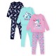 пижама,бебешки,облекла,детски,пижами,miso,girls,3,pack,unicorn,pyjama,set,blue,purple