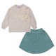 пола,бебешки,облекла,miso,kids,bow,top,and,skirt,set,cream,teal