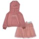 пола,бебешки,облекла,miso,kids',hood,and,tutu,top,and,skirt,set,pink